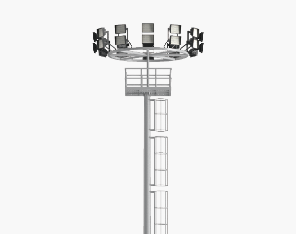 High mast lighting pole image from XINTONG's airport and port series